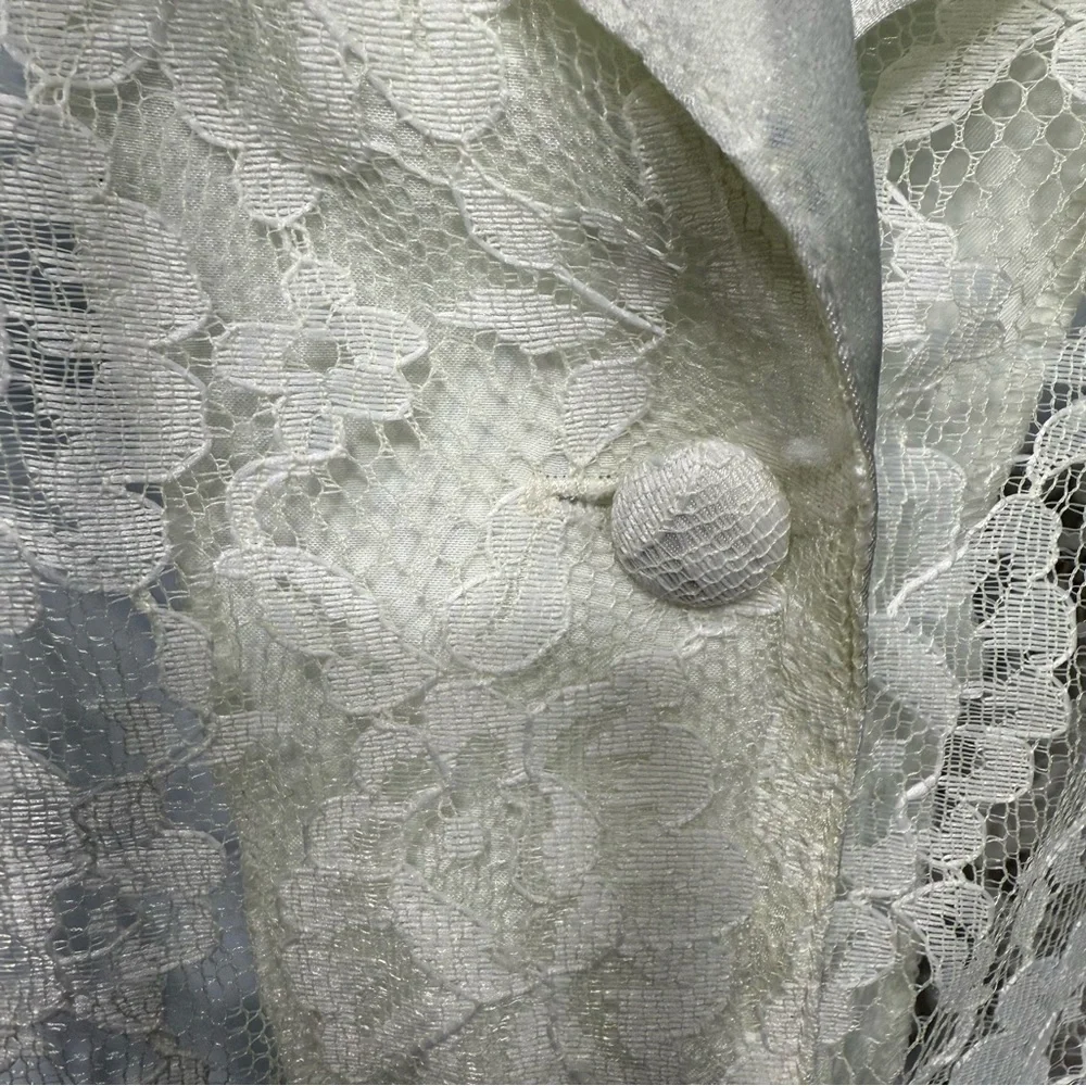 Victoria Secret Vintage Gold Label Lace‎ with Satin collar Top Size Medium